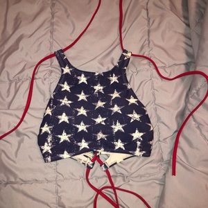 Girl’s Patriotic Bikini Top